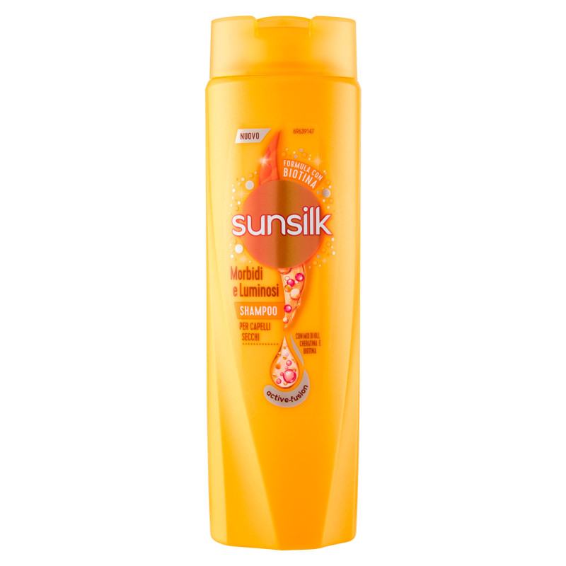 Shampoo Morbidi e Luminosi Capelli Secchi Flacone da 250ml Sunsilk