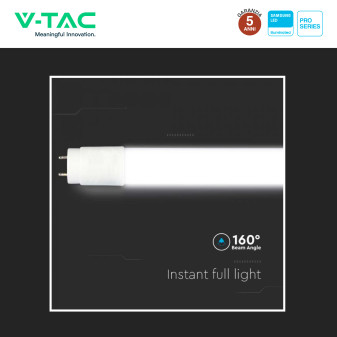 VT-121 Tubo LED SMD Nano Plastic T8 G13 18W 120cm V-Tac Pro