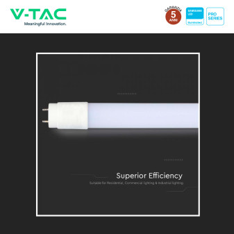 VT-121 Tubo LED SMD Nano Plastic T8 G13 18W 120cm V-Tac Pro