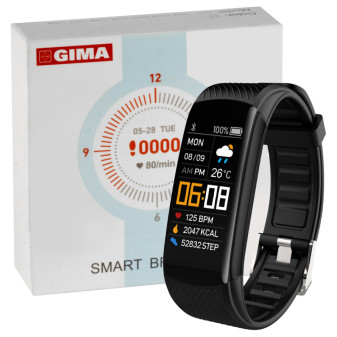 Gima Activity Health Tracker Fitband Braccialetto Smart per Attività Fisica e Parametri Salute