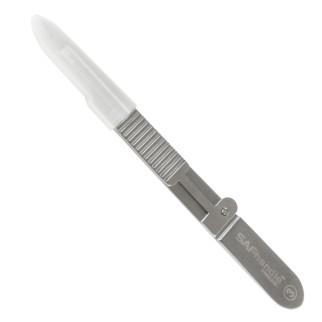 Manico Portalame di Sicurezza n.3 Acciaio Inox per Lame n.10-15 Gima