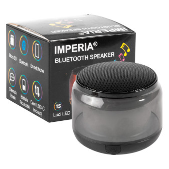Speaker Bluetooth da 15W con Tecnologia LED SMD Multicolore Imperia