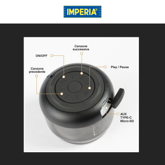 Speaker Bluetooth da 15W con Tecnologia LED SMD Multicolore Imperia