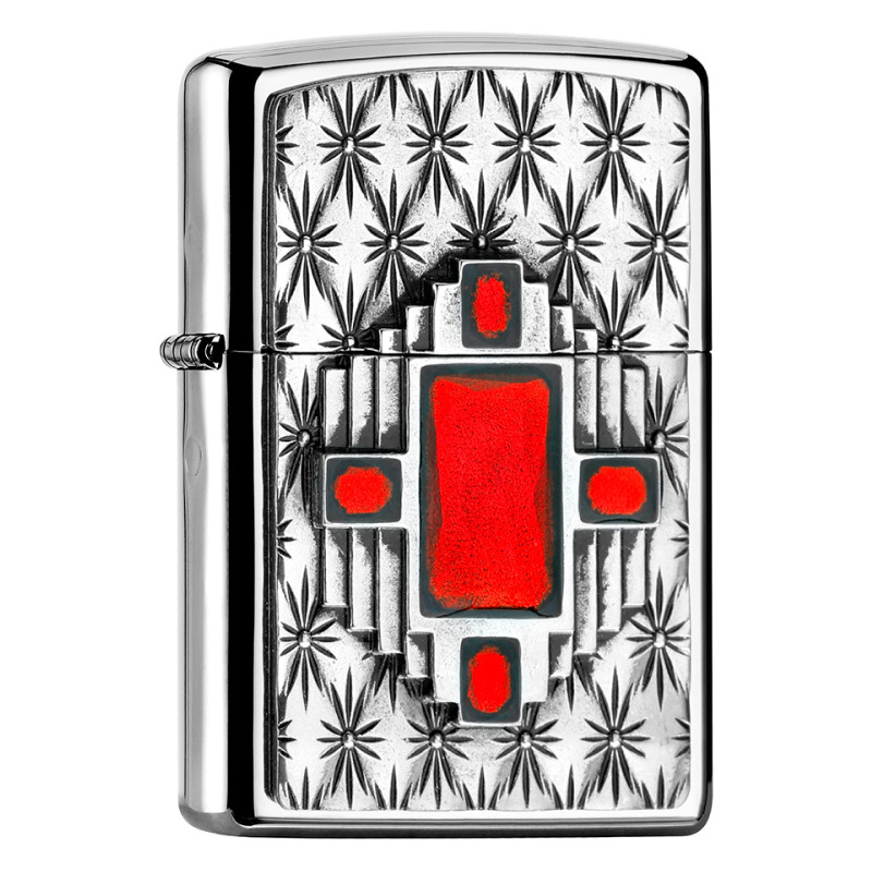 Accendino Zippo mod. 2005083 Red Diamond Antivento Ricaricabile