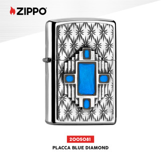 Accendino Zippo mod. 2005081 Blue Diamond Antivento Ricaricabile