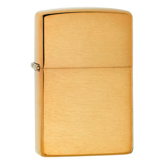 Accendino Zippo 204B Brushed Brass Ricaricabile Antivento