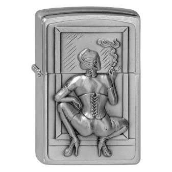 Accendino Zippo mod. 1300127 Smoking Woman Antivento Ricaricabile