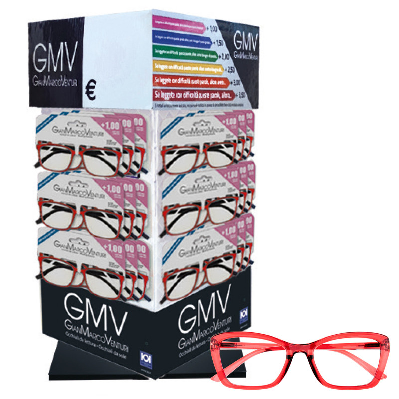 Espositore GMV Gianmarco Venturi con 24 Occhiali da Lettura