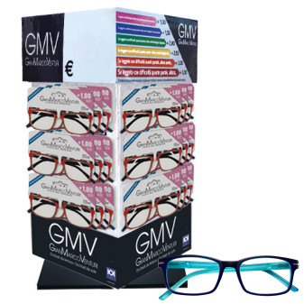 Espositore GMV Gianmarco Venturi e 24 Occhiali da Lettura