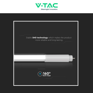 V-Tac VT-6005 Tubo LED T5 G5 8W SMD Plastica Lampadina 60cm