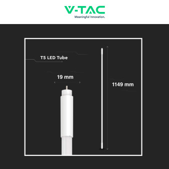 VT-1225 Tubo LED T5 G5 16W SMD 120cm in Plastica V-Tac