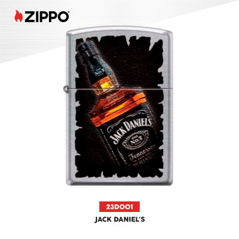 Accendino Zippo mod. 23D001 Jack Daniel's Antivento Ricaricabile