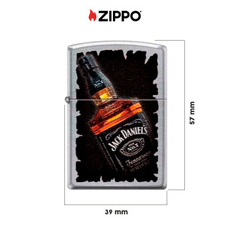 Accendino Zippo mod. 23D001 Jack Daniel's Antivento Ricaricabile