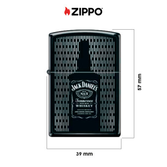 Accendino Zippo 23D004 Jack Daniel's Antivento Ricaricabile