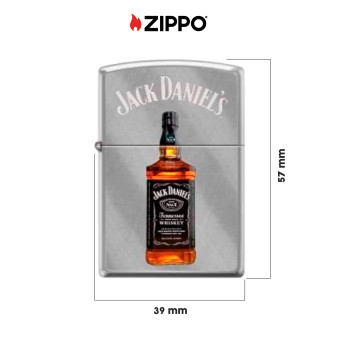Accendino Zippo mod. 23D005 Jack Daniel's Antivento Ricaricabile