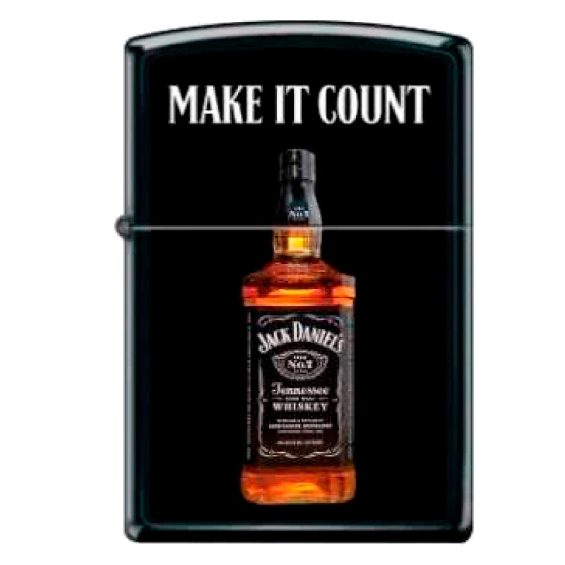 Accendino Zippo 23D006 Jack Daniel's Antivento Ricaricabile