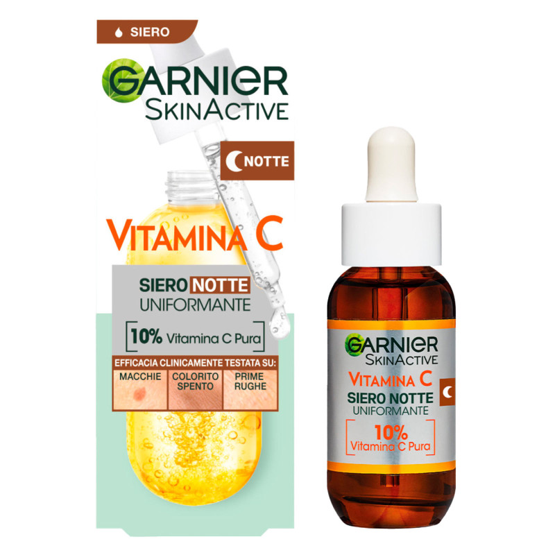 Siero Viso Uniformante Notte Vitamina C 30ml Garnier
