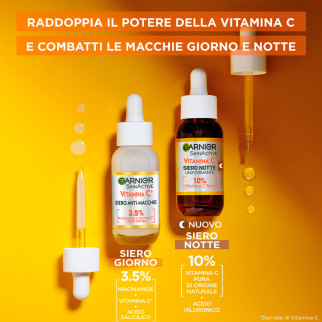 Siero Viso Uniformante Notte Vitamina C 30ml Garnier