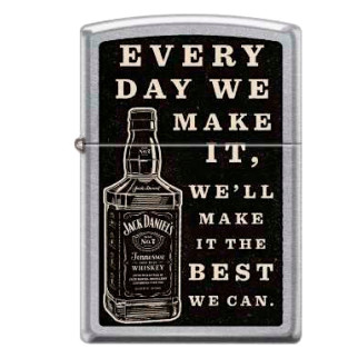 Accendino Antivento Ricaricabile Zippo Jack Daniel's