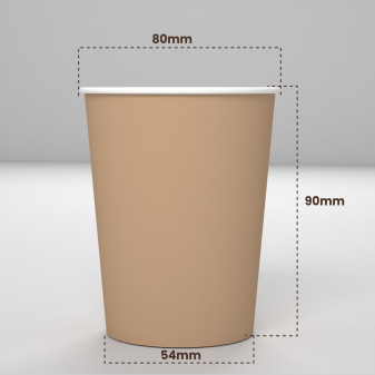 50 Bicchieri in Carta Avana da 240ml