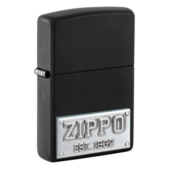 Accendino Zippo mod. 48689 Zippo License Plate Emblem Ricaricabile