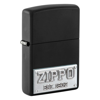 Accendino Zippo mod. 48689 Zippo License Plate Emblem Ricaricabile