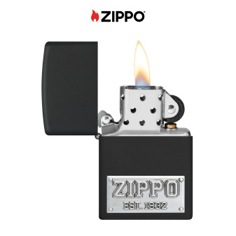 Accendino Zippo mod. 48689 Zippo License Plate Emblem Ricaricabile