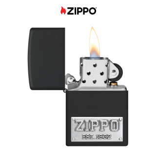 Accendino Zippo mod. 48689 Zippo License Plate Emblem Ricaricabile