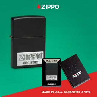 Accendino Zippo mod. 48689 Zippo License Plate Emblem Ricaricabile