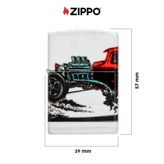 Accendino Zippo Premium mod. 48660 Hot Rod Design Ricaricabile