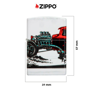 Accendino Zippo Premium mod. 48660 Hot Rod Design Ricaricabile