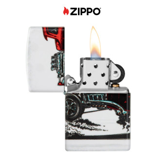 Accendino Zippo Premium mod. 48660 Hot Rod Design Ricaricabile