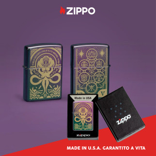Accendino Zippo mod. 48671 Evil Design Ricaricabile Antivento