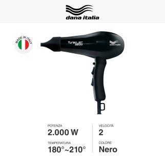 Asciugacapelli Professionale TurboJet 5600 2000W Dana Italia