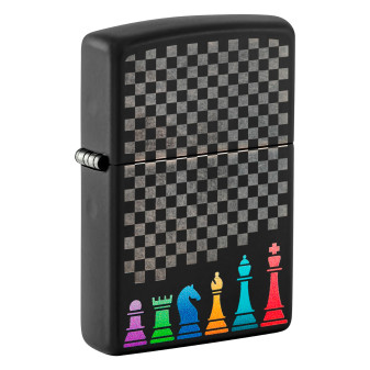 Accendino Zippo mod. 48662 Chess Pieces Design Antivento