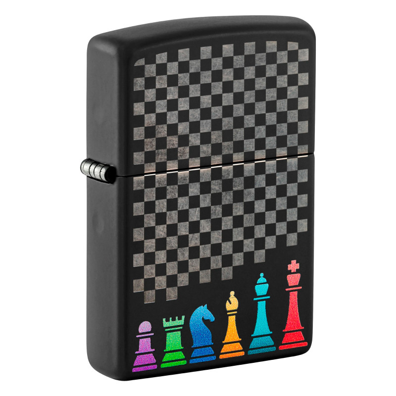 Accendino Zippo mod. 48662 Chess Pieces Design Antivento