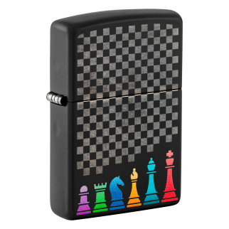 Accendino Zippo mod. 48662 Chess Pieces Design Antivento