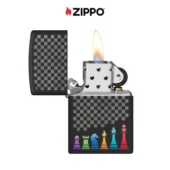 Accendino Zippo mod. 48662 Chess Pieces Design Antivento