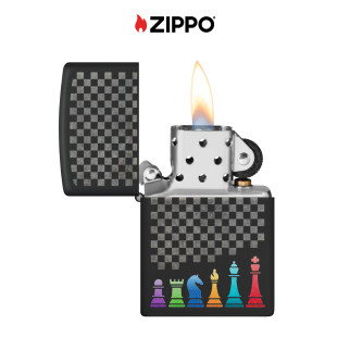 Accendino Zippo mod. 48662 Chess Pieces Design Antivento