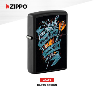 Accendino Zippo mod. 48679 Darts Design Ricaricabile Antivento