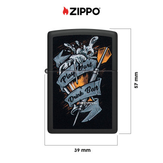 Accendino Zippo mod. 48679 Darts Design Ricaricabile Antivento