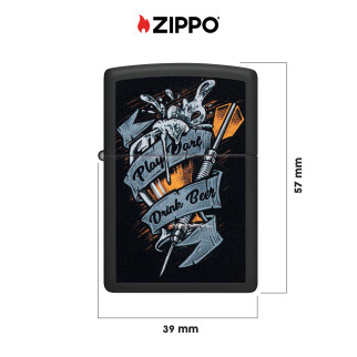 Accendino Zippo mod. 48679 Darts Design Ricaricabile Antivento