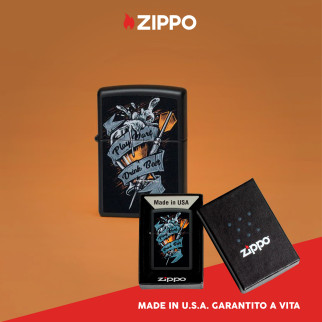 Accendino Zippo mod. 48679 Darts Design Ricaricabile Antivento