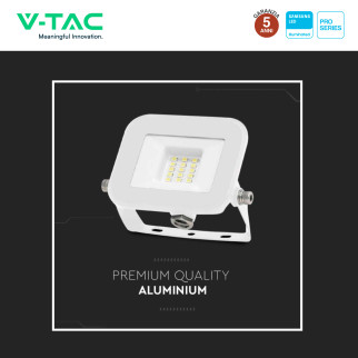V-Tac Pro VT-44010 Faro LED 10W IP65 Chip Samsung Bianco