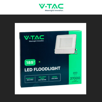 V-Tac VT-44205 Faro LED 200W Faretto SMD IP65 Colore Nero
