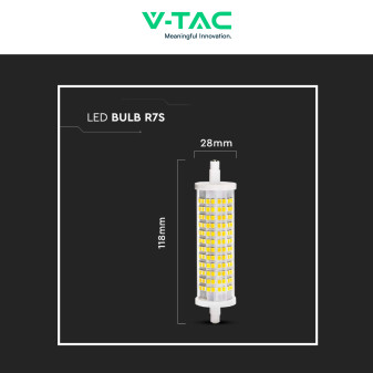 VT-2118 Lampadina LED R7s 16W Tubolare L118 SMD V-Tac