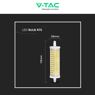 VT-2118 Lampadina LED R7s 16W Tubolare L118 SMD V-Tac