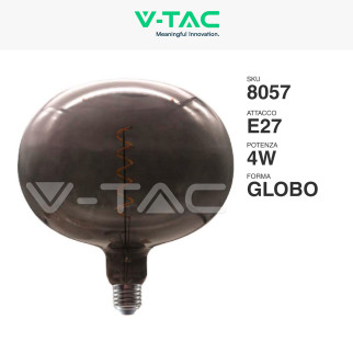 VT-2265 Lampadina LED E27 4W Ciottolo Filament Vetro V-Tac