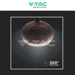 VT-2265 Lampadina LED E27 4W Ciottolo Filament Vetro V-Tac
