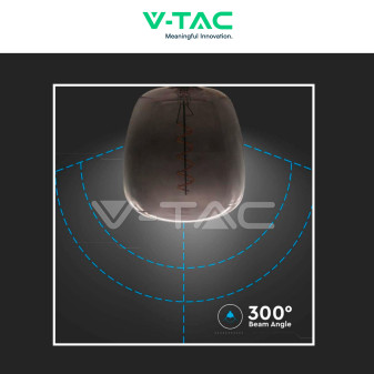 VT-2264 Lampadina LED E27 4W Forma Vaso Filament Vetro V-Tac